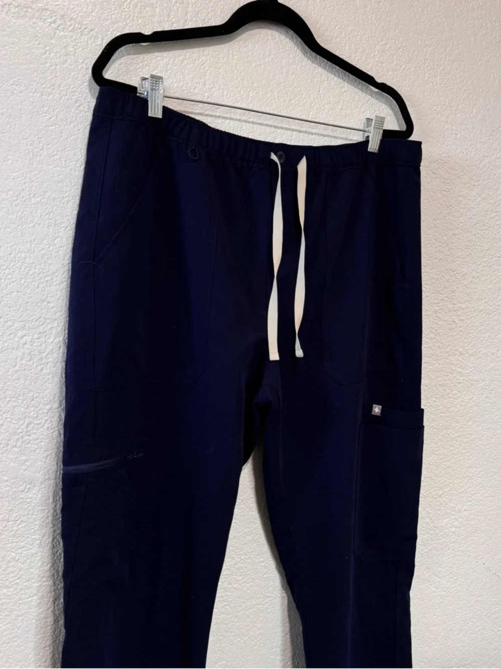 FIGS Cairo Navy Cargo Zip Fly Healthcare Scub Pants